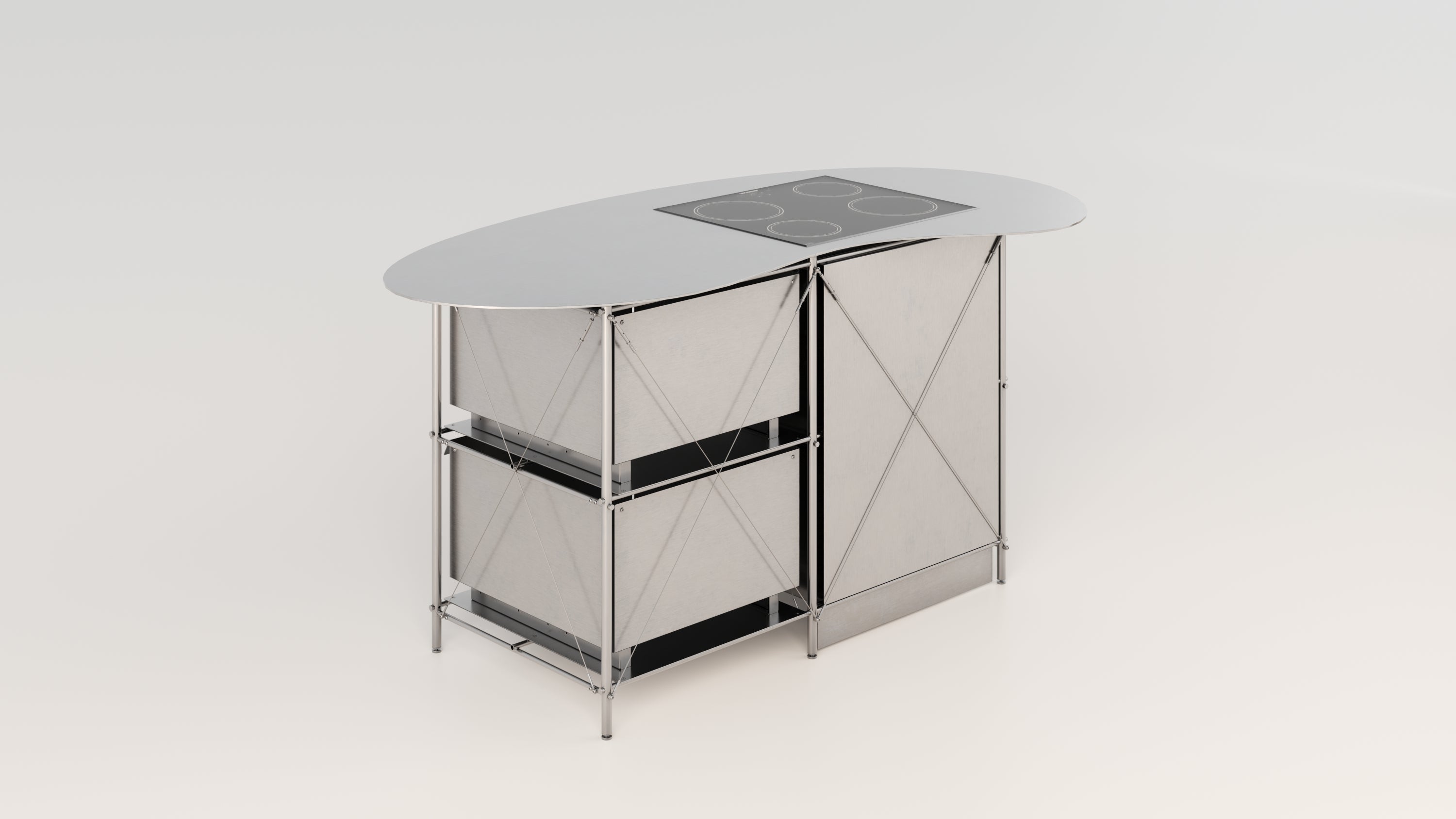 INVENTO 001 - KITCHEN ISLAND (2 MODULES)