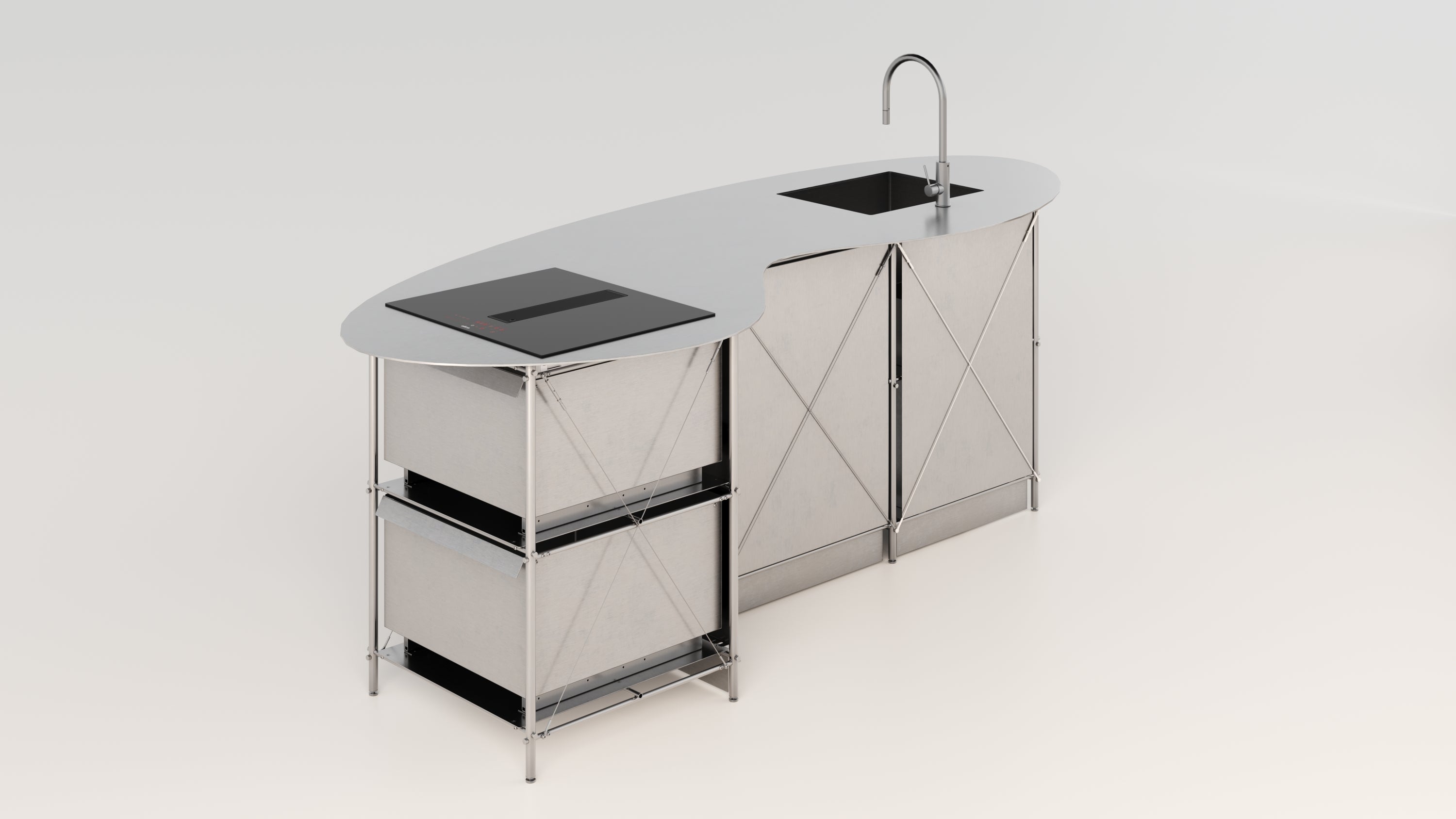 INVENTION 001 - KITCHEN ISLAND (3 MODULES)