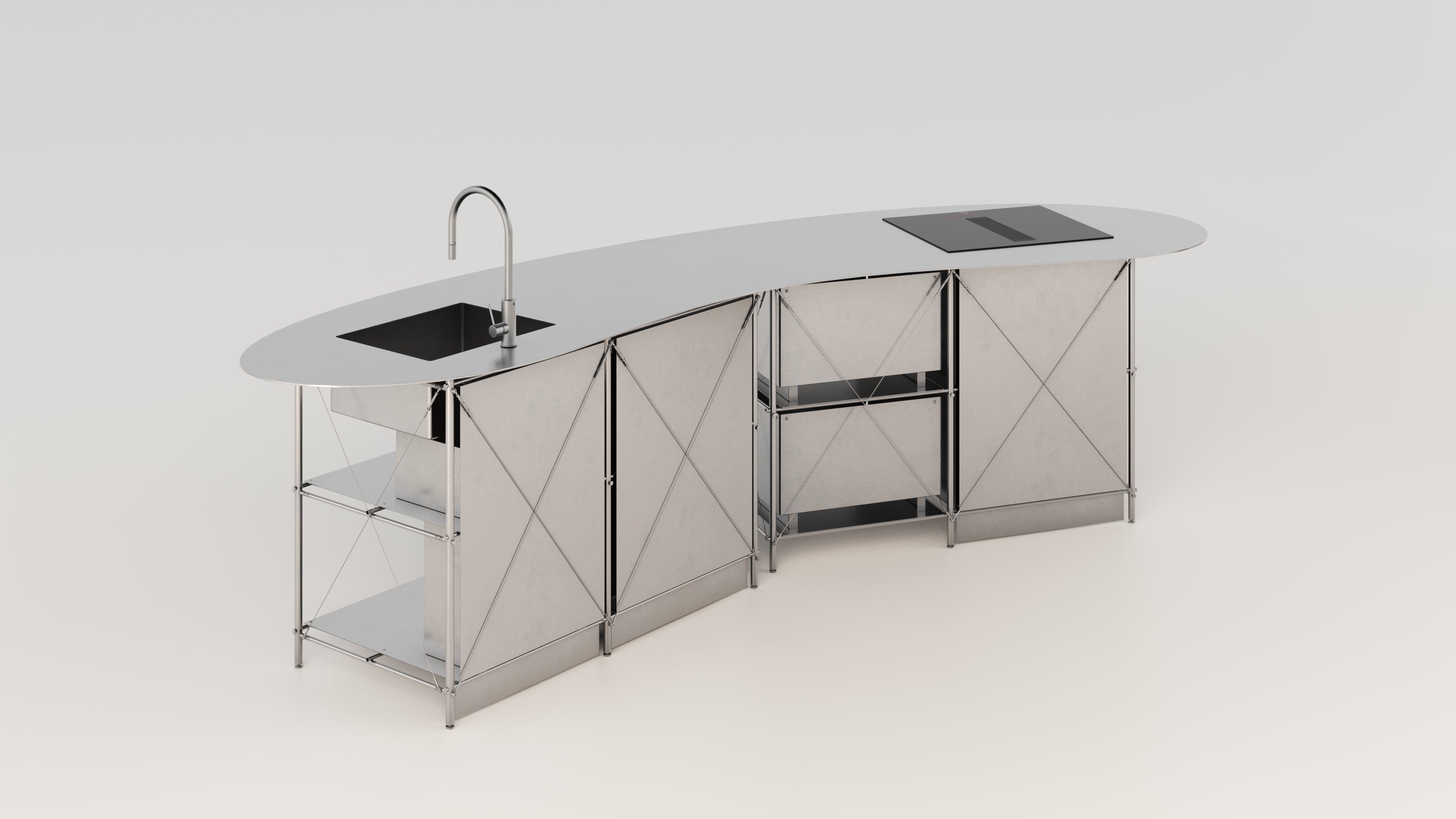 INVENTO 001 - KITCHEN ISLAND (4 MODULES)